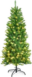 Strakke sfeer: compacte en verlichte potloodkerstboom voor kleine ruimtes