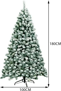 COSTWAY scharnierende kunstkerstboom 135/180/225 cm