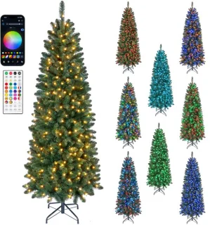 COSTWAY smalle kunstkerstboom 180 cm