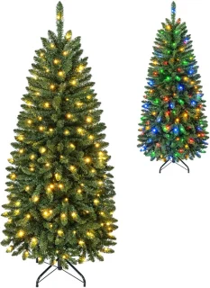 COSTWAY smalle kunstkerstboom van 150 cm