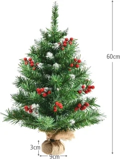 COSTWAY Tafelkerstboom 60 cm