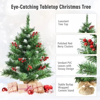 COSTWAY Tafelkerstboom 60 cm