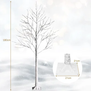 COSTWAY Verlichte kunstberk 180 cm