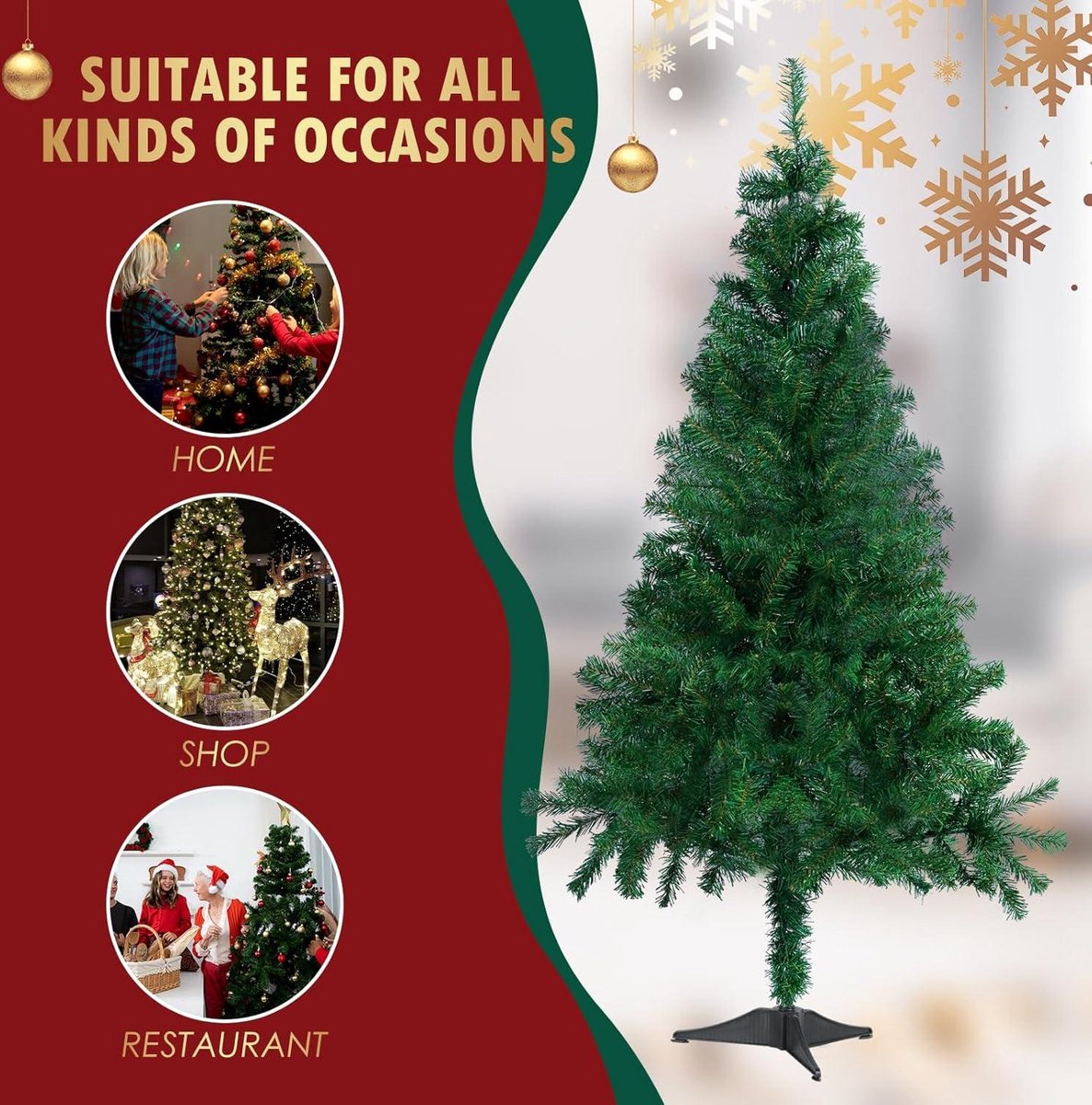 Cushhom Kerstboom 120 cm Groen