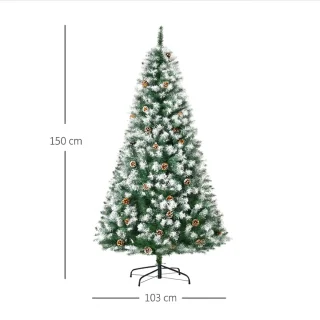 CYRO Kunstkerstboom 150 cm groen