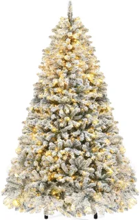 Dailygoods - besneeuwde kunstkerstboom 228 cm