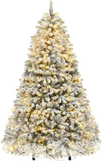 Dailygoods besneeuwde kunstkerstboom - 228 cm