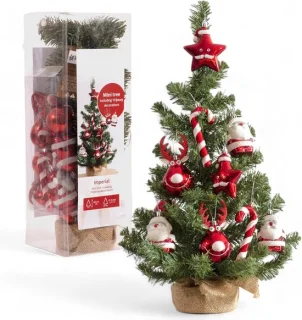 Dailygoods boomdecoraties mini-kerstboom