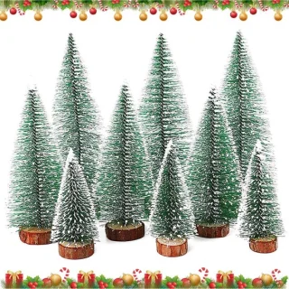 Dailygoods kerstboom miniatuur 3 stuks