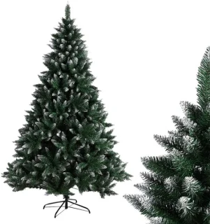 Dailygoods kunstkerstboom met standaard en sneeuw, 120-240 cm