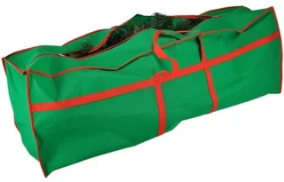 Dailygoody kerstboomhoes 210 cm groen/rood