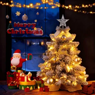 Ddoe Kunstkerstboom wit 60 cm - set van 1