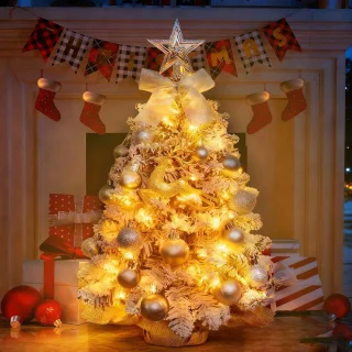 Ddoe Kunstkerstboom wit 60 cm - set van 1
