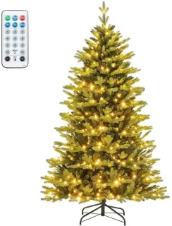 DeltaMerch Kerstboom met LED-verlichting, 180 cm