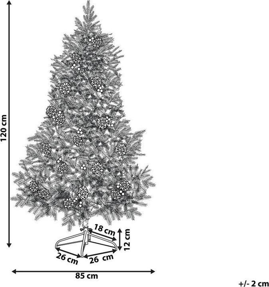 DENALI Kerstboom 120 cm