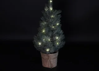 Deven LED Kerstboom Glitter Groen 23x23x43 cm