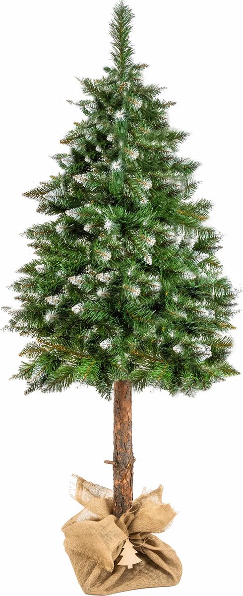 DIAMANT Pijnboom Kunstkerstboom 160 cm op houten stam