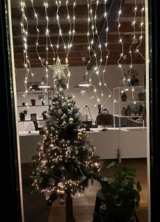DIAMANT Pijnboom Kunstkerstboom 160 cm op houten stam