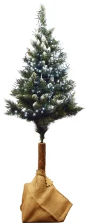 Diamant Pijnboom Kunstkerstboom 180 cm Natuurlijke Houten Stam