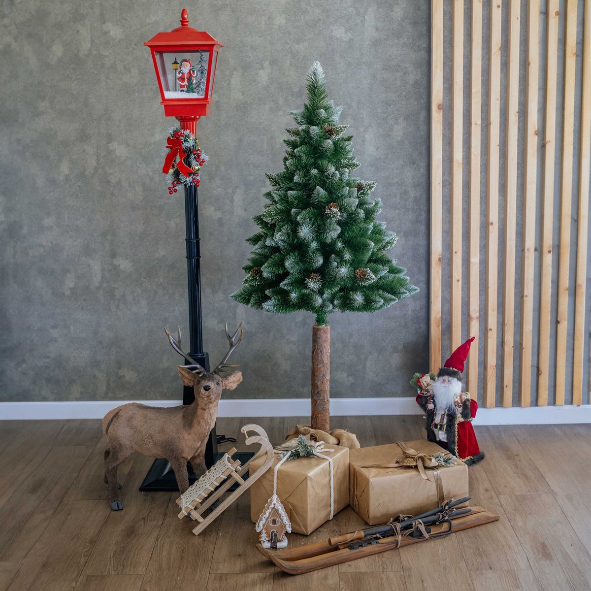 Diamanten Den Kunstkerstboom op Stam PVC 120 cm