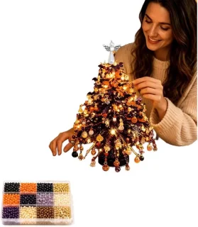 DIY kerstboom kralenset 3D kristal kralen kerstornament stijl C