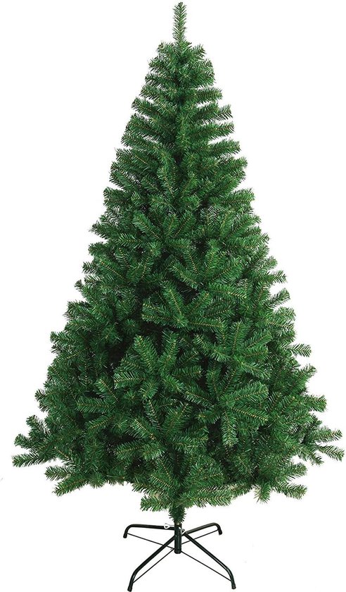 Donkergroene Kunstkerstboom Metalen Standaard 150-240 cm