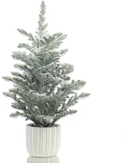 DPI kerstboom besneeuwd witte pot 55 cm