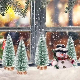 E-Ambar - Mini kunstkerstboom set (9-delig)
