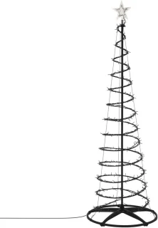 ECD Germany kerstboom buiten led 210 cm met lichtslinger en ster