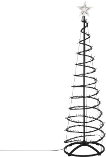 ECD Germany LED-kerstboom met lichtslinger, 180 cm, warmwit