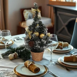 EGoods - Set van 3 mini kunstkerstbomen - 20 cm