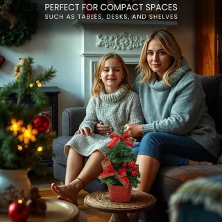 EGoods - Set van 3 mini kunstkerstbomen - 20 cm