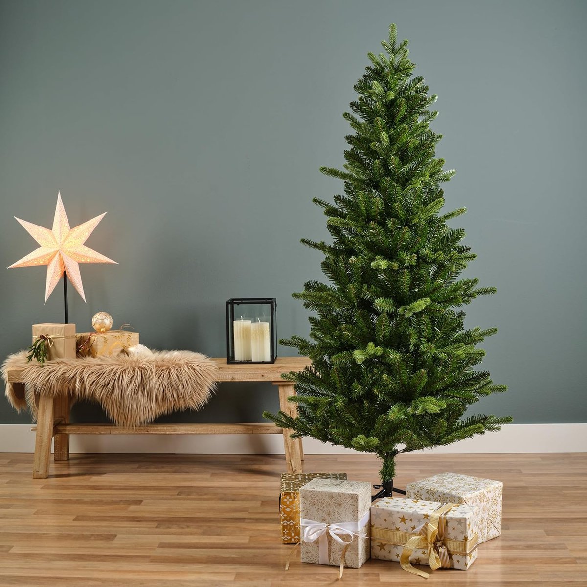 Elegante Groene Kerstboom 180 CM diameter 93 CM
