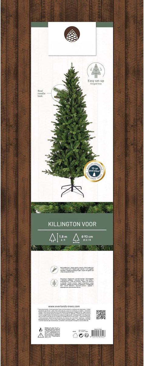Elegante Groene Kerstboom 180 CM diameter 93 CM
