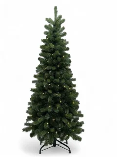 Elzusha Kunstkerstboom smal 240 cm met verlichting
