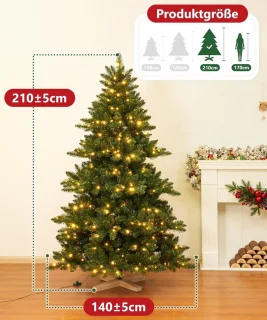Equivera Kerstboom met Licht en Sneeuw