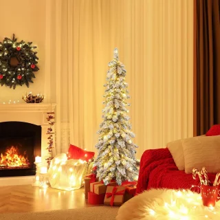 Equivera Kerstboom met Sneeuw en Verlichting