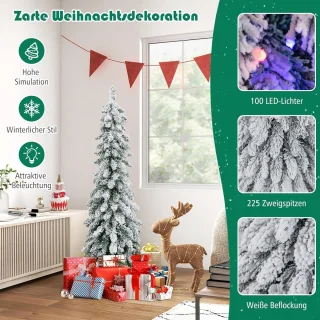 Equivera Kerstboom met Sneeuw en Verlichting