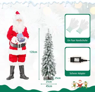 Equivera Kerstboom met Sneeuw en Verlichting