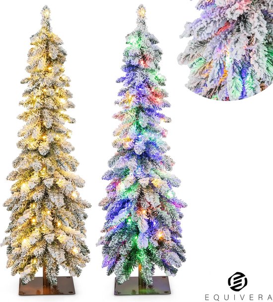 Equivera Kerstboom met Sneeuw en Verlichting