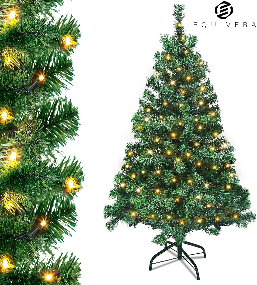 Equivera Kerstboom met Sneeuw en Verlichting