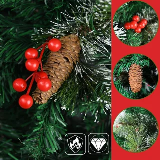 Equivera Kerstboom Met Sneeuw En Verlichting