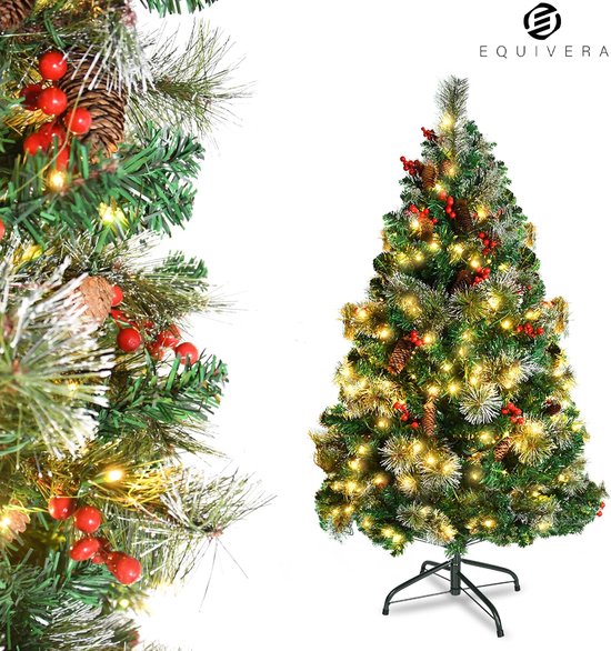 Equivera Kerstboom Met Sneeuw En Verlichting