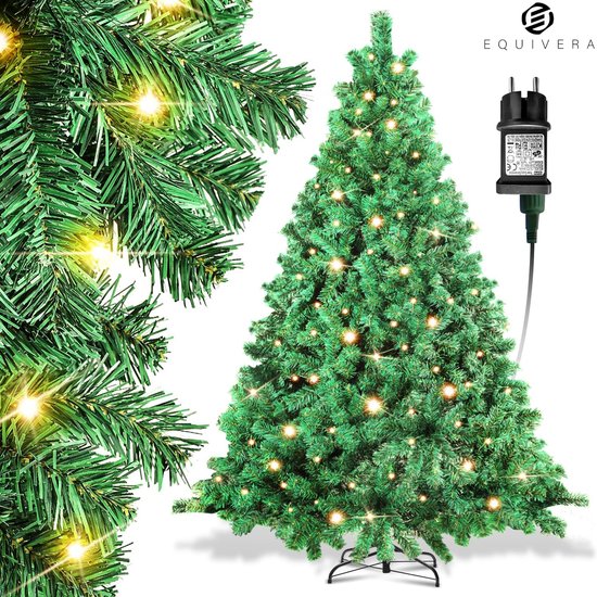 Equivera Kerstboom met Verlichting en Sneeuw