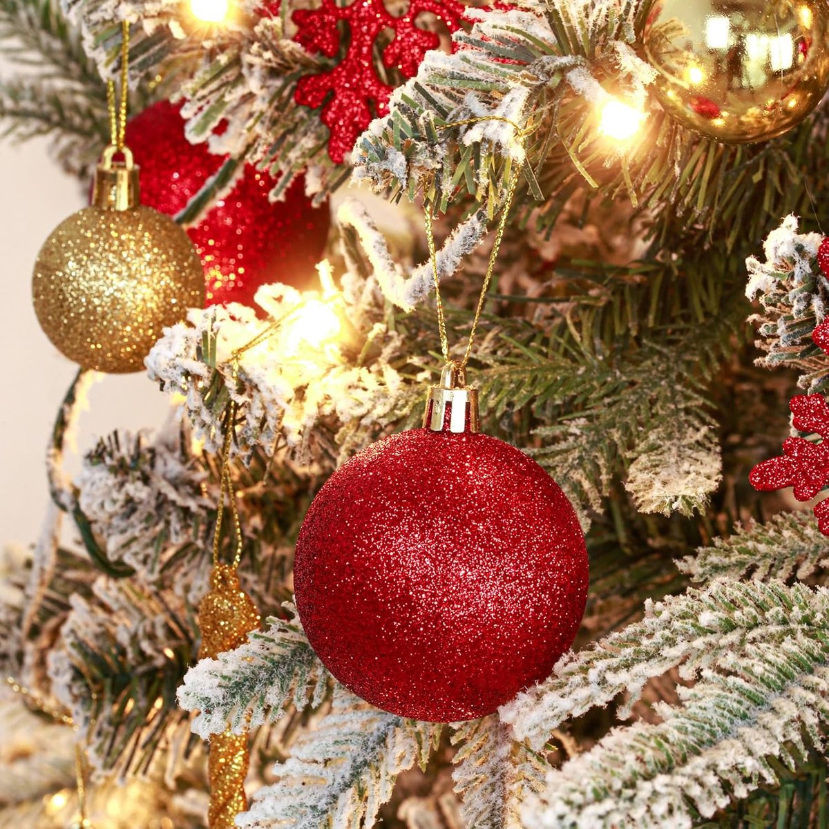 Equivera Kerstboom met Verlichting en Sneeuw