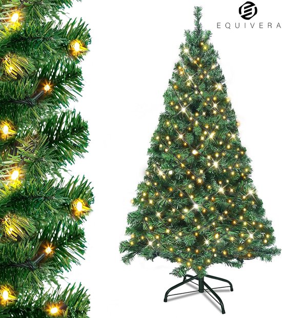 Equivera Kerstboom met Verlichting en Sneeuw
