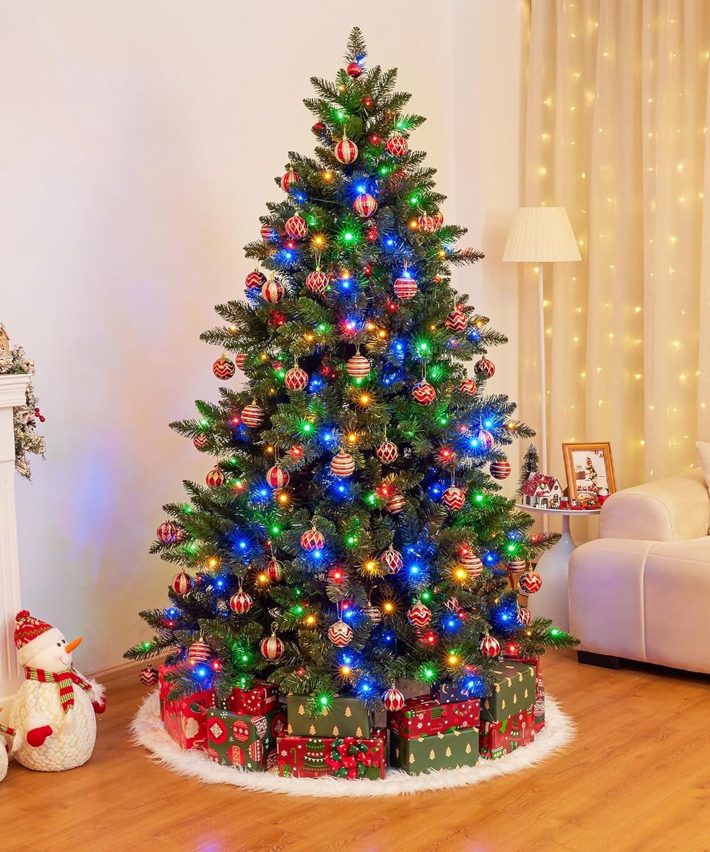 Equivera Kerstboom met Verlichting en Sneeuw