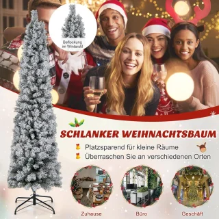 Equivera Kerstboom met Verlichting en Sneeuw