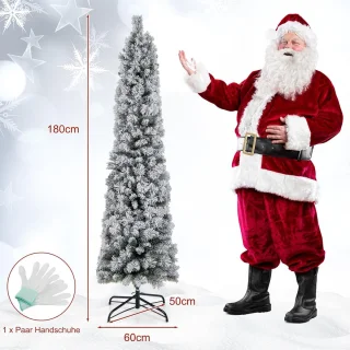 Equivera Kerstboom met Verlichting en Sneeuw