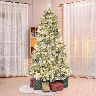 Equivera Kerstboom met Verlichting en Sneeuw